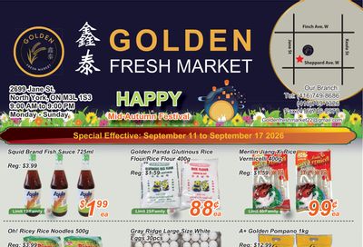 Golden Fresh Market Flyer September 11 to 17