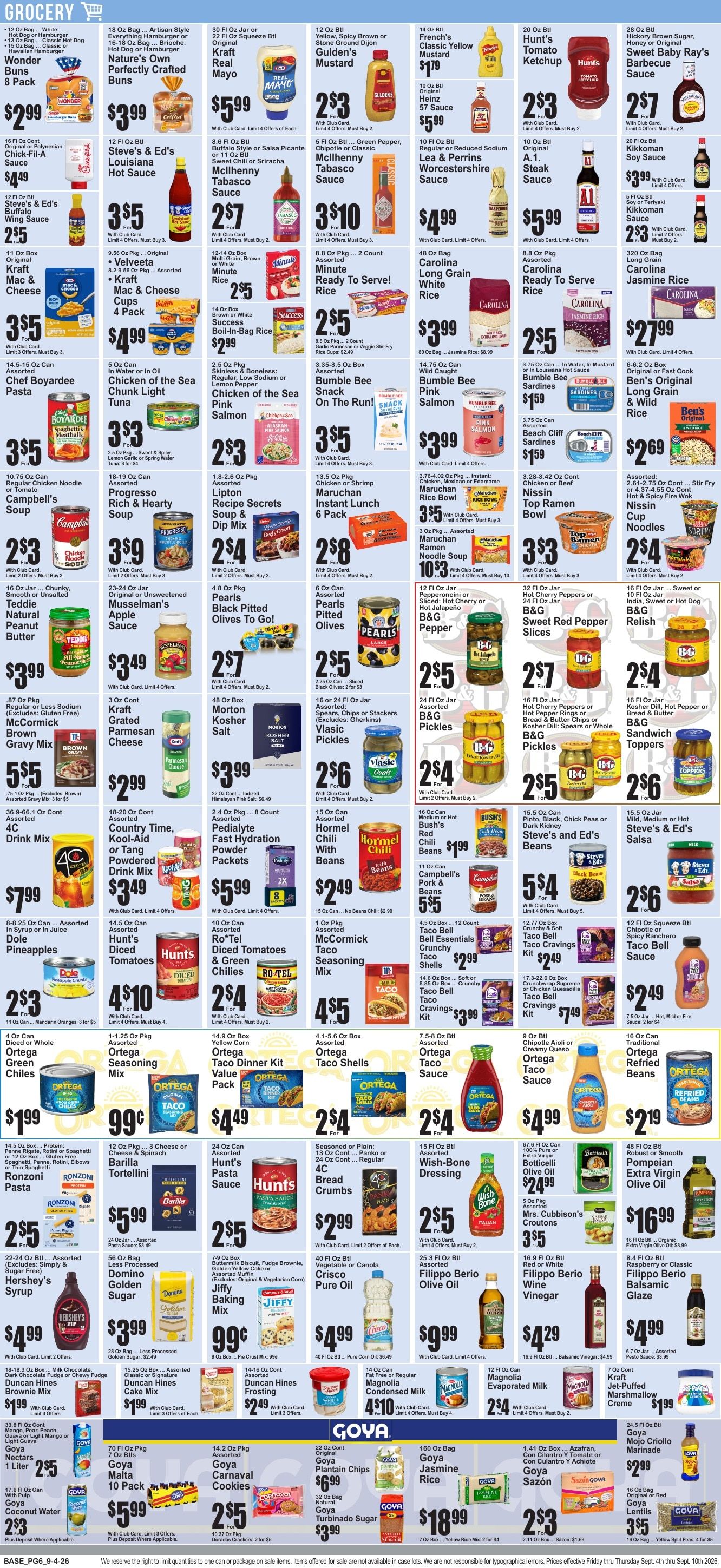 Market Fresh Supermarkets Weekly Ad September 11 - 17, 2026