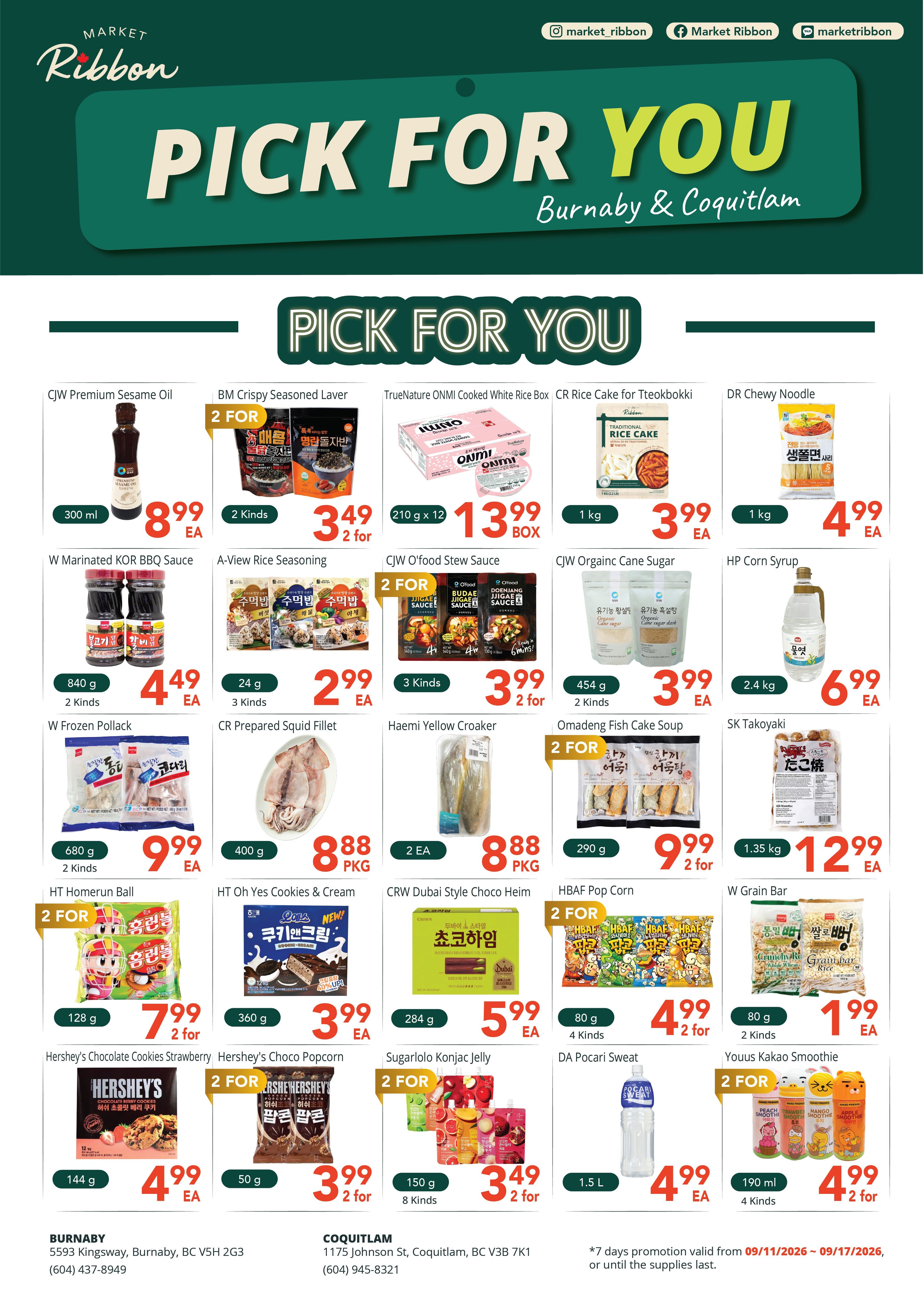 Market Ribbon Flyer September 11 to 17