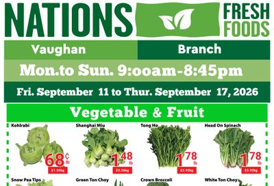 Nations Fresh Foods (Vaughan) Flyer September 11 to 17