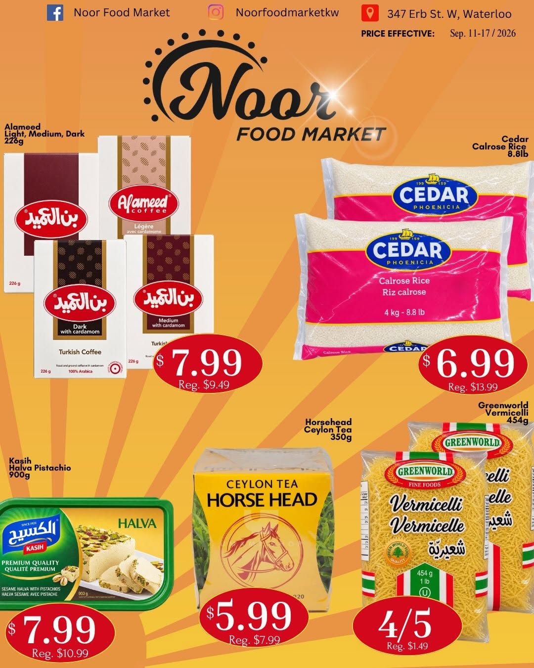 Noor Food Market Flyer September 11 to 17