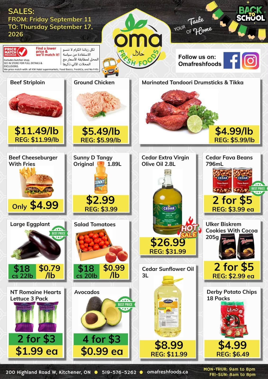 Oma Fresh Foods Flyer September 11 to 17