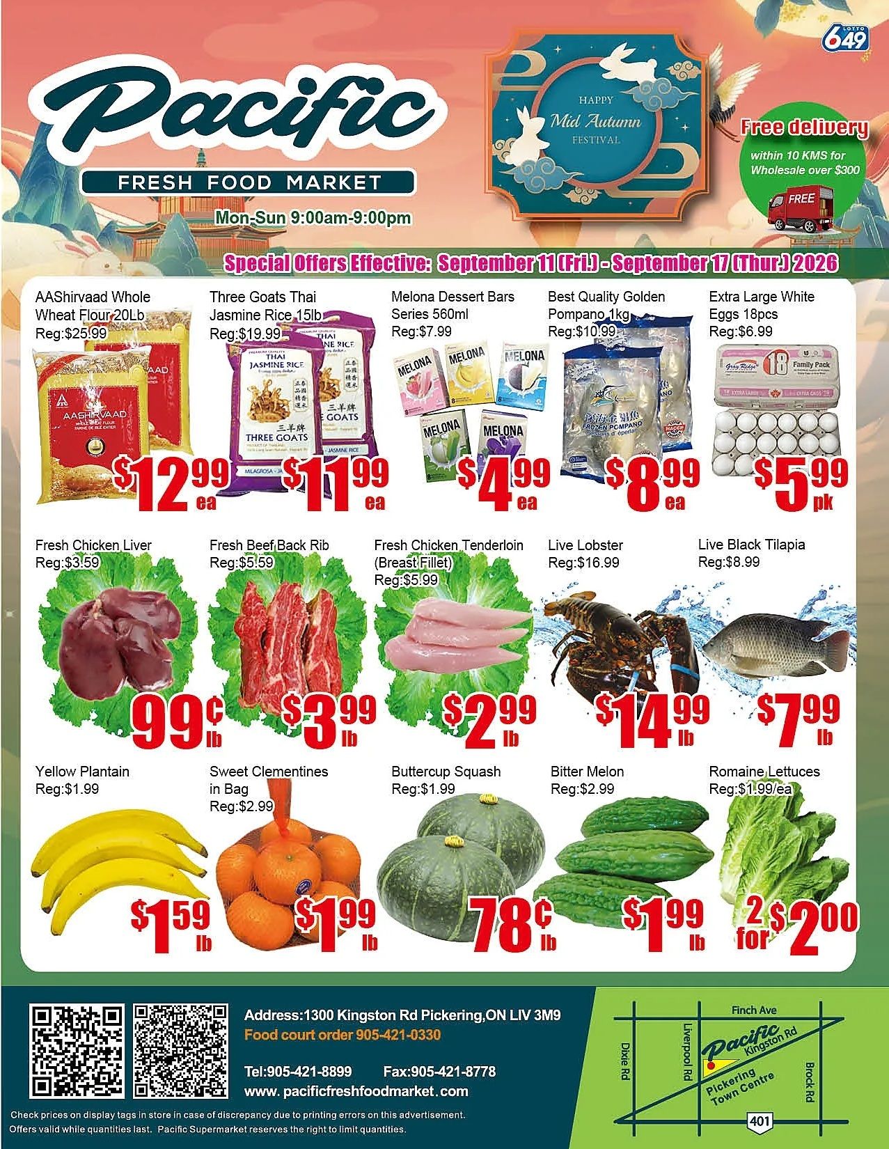 Pacific Fresh Food Market (Pickering) Flyer September 11 to 17