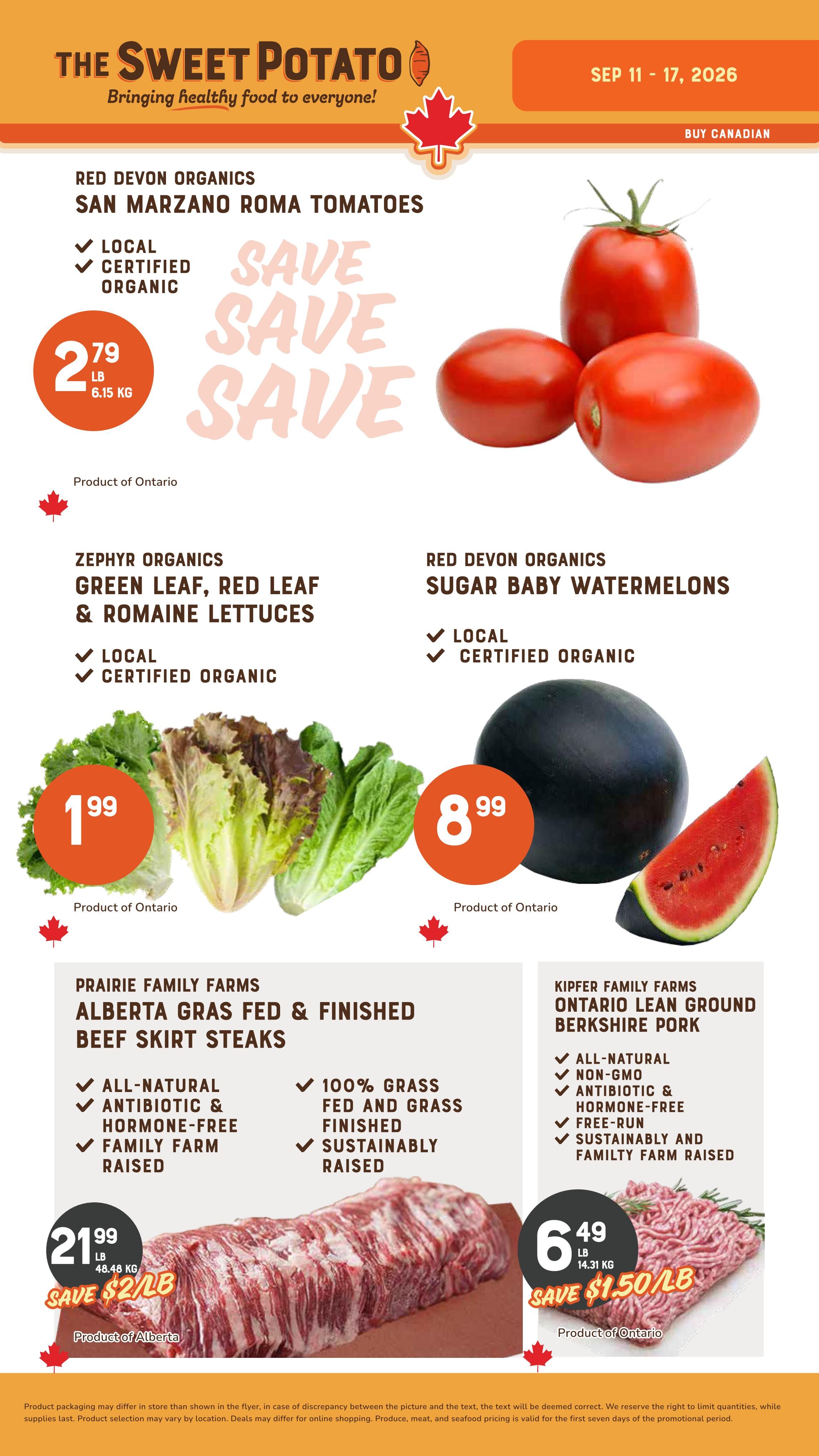 The Sweet Potato Flyer September 11 to 17