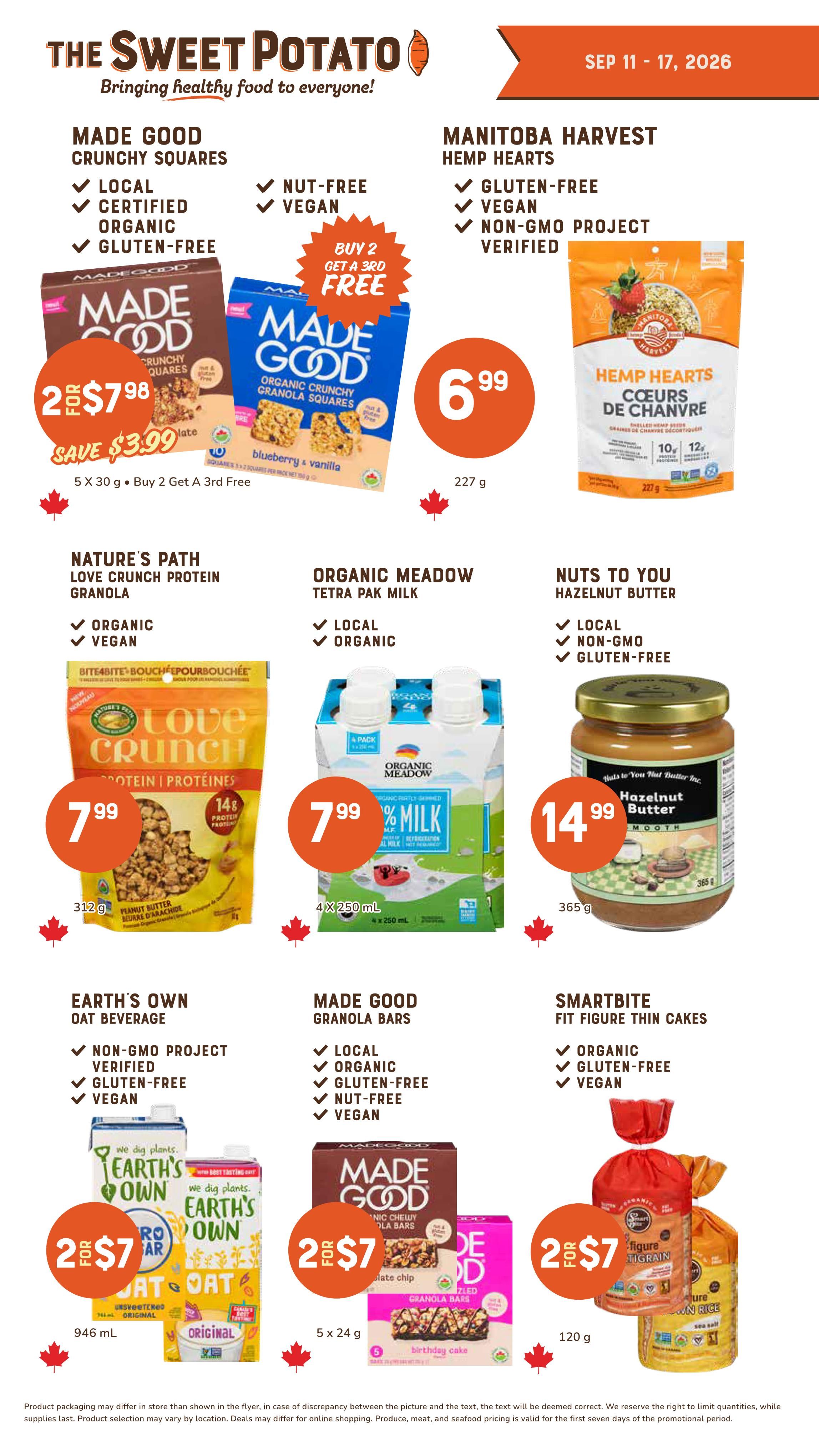 The Sweet Potato Flyer September 11 to 17