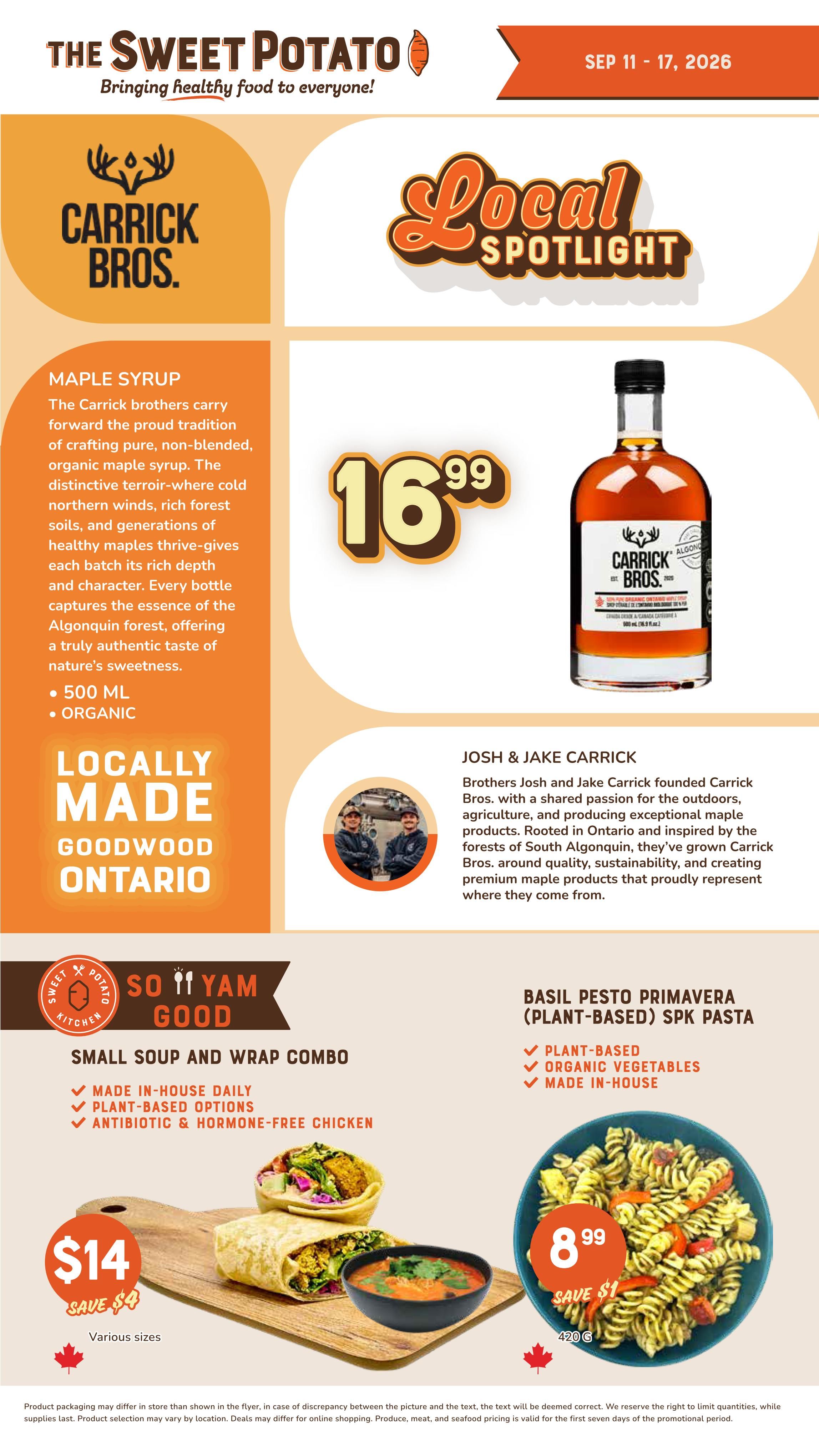 The Sweet Potato Flyer September 11 to 17