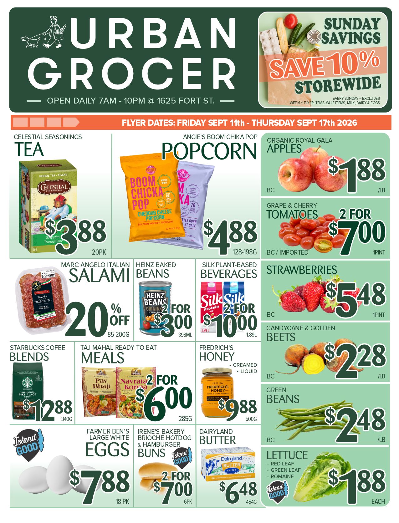 Urban Grocer Flyer September 11 to 17