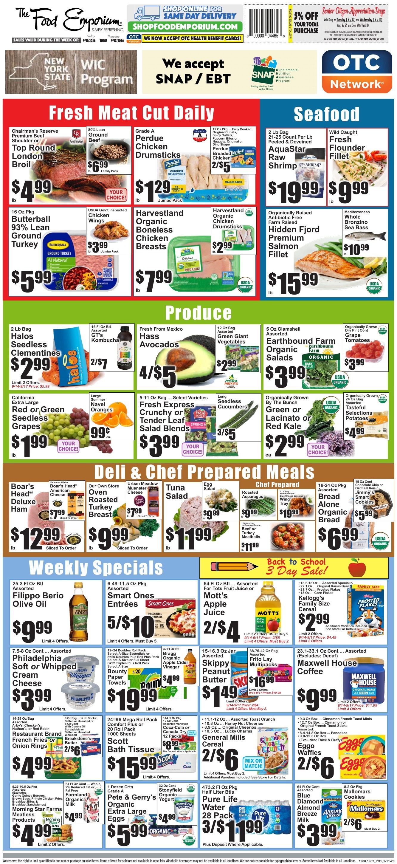 The Food Emporium Weekly Ad September 11 - 17, 2026