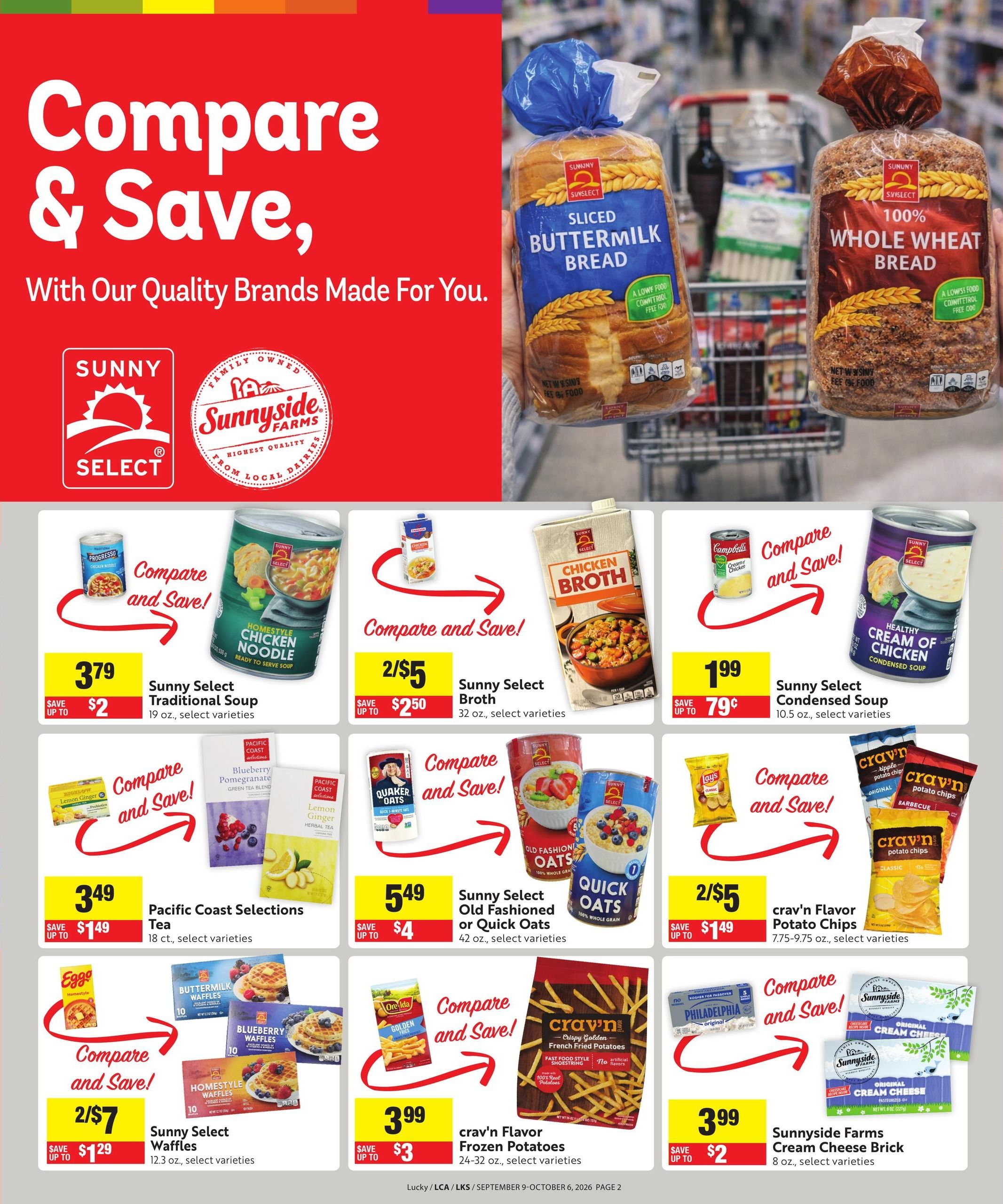 Lucky Supermarkets Save Even More Weekly Ad September 9 - October 6, 2026