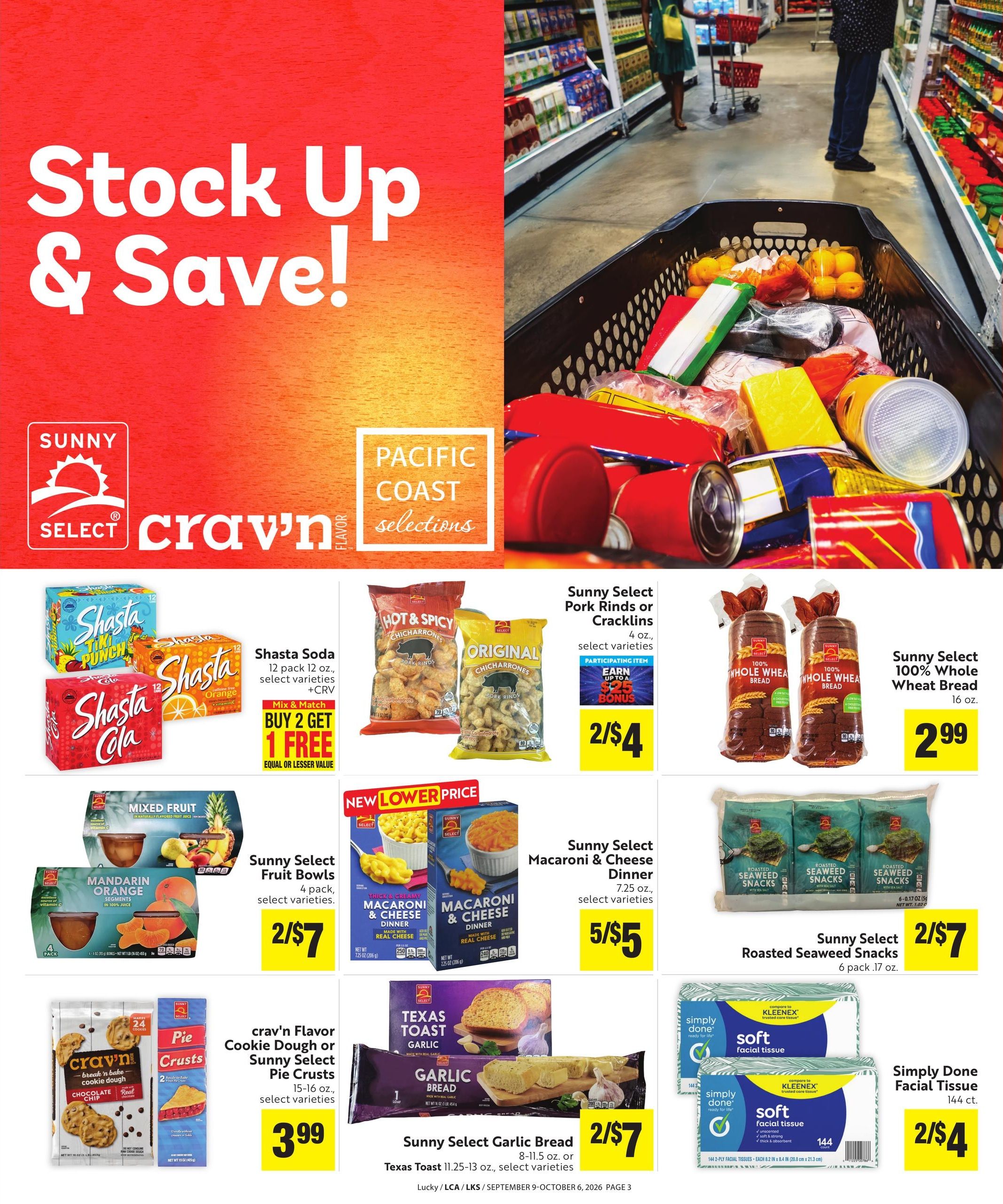 Lucky Supermarkets Save Even More Weekly Ad September 9 - October 6, 2026