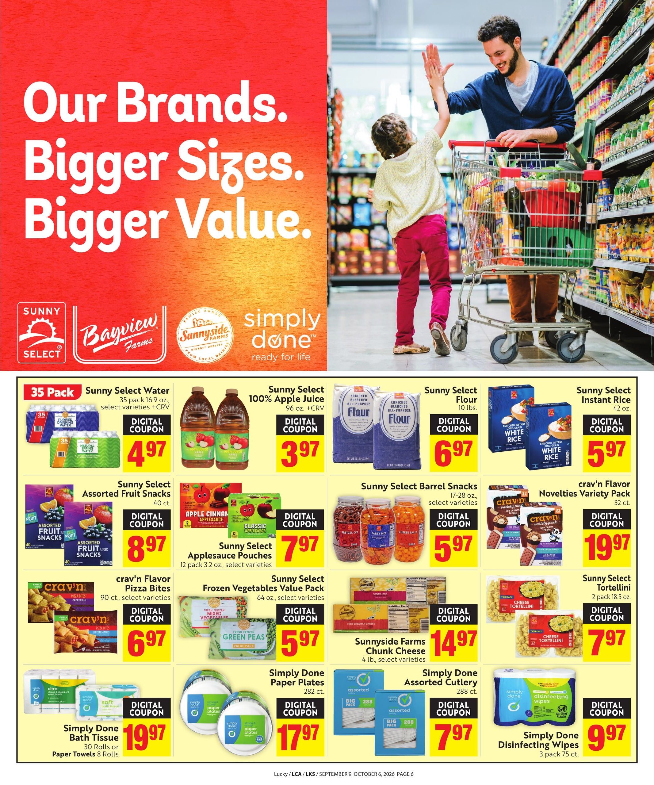 Lucky Supermarkets Save Even More Weekly Ad September 9 - October 6, 2026
