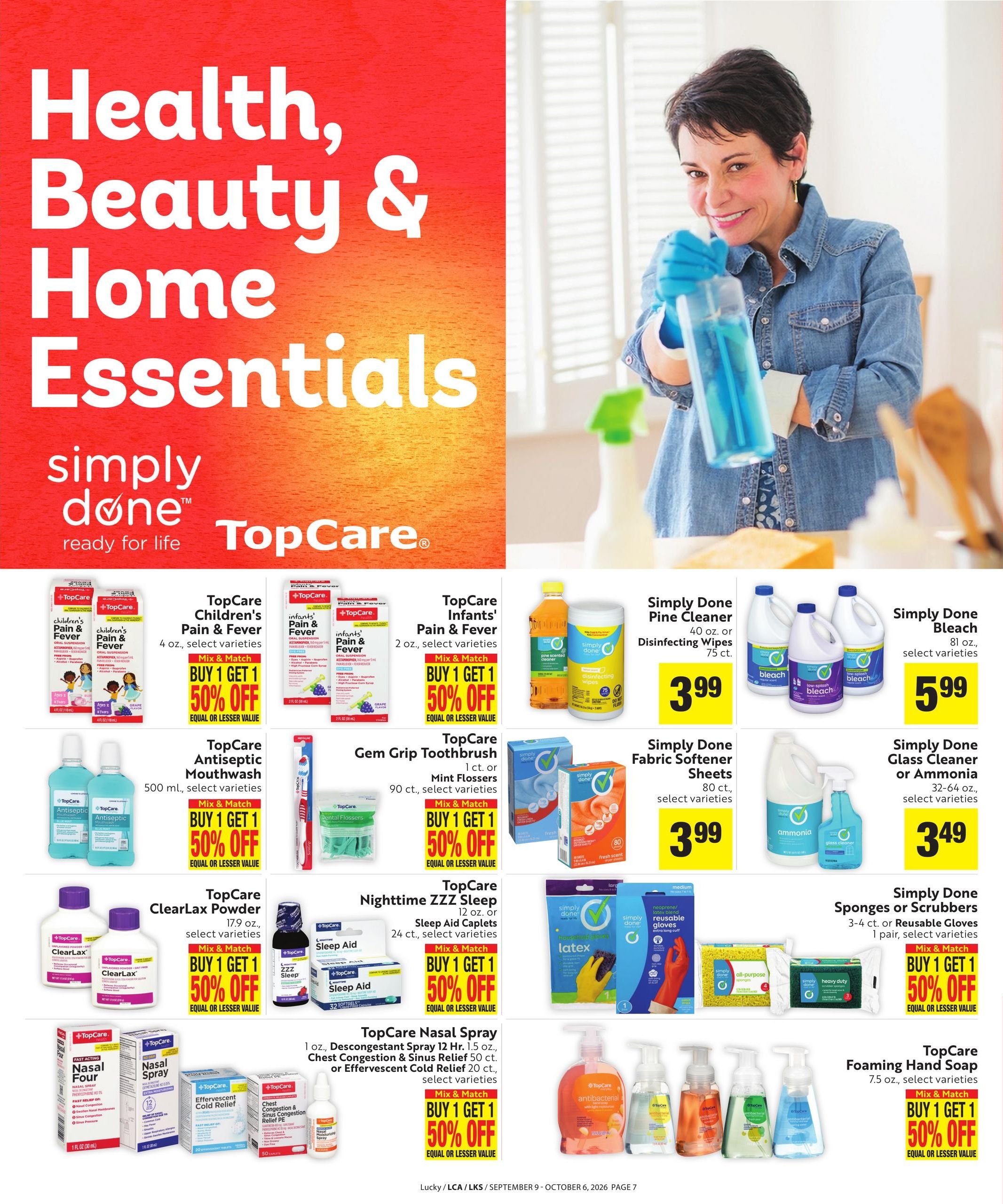 Lucky Supermarkets Save Even More Weekly Ad September 9 - October 6, 2026