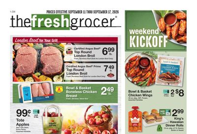 The Fresh Grocer (1880 Stefko Blvd, Bethlehem, PA) Weekly Ad September 11 - 17, 2026
