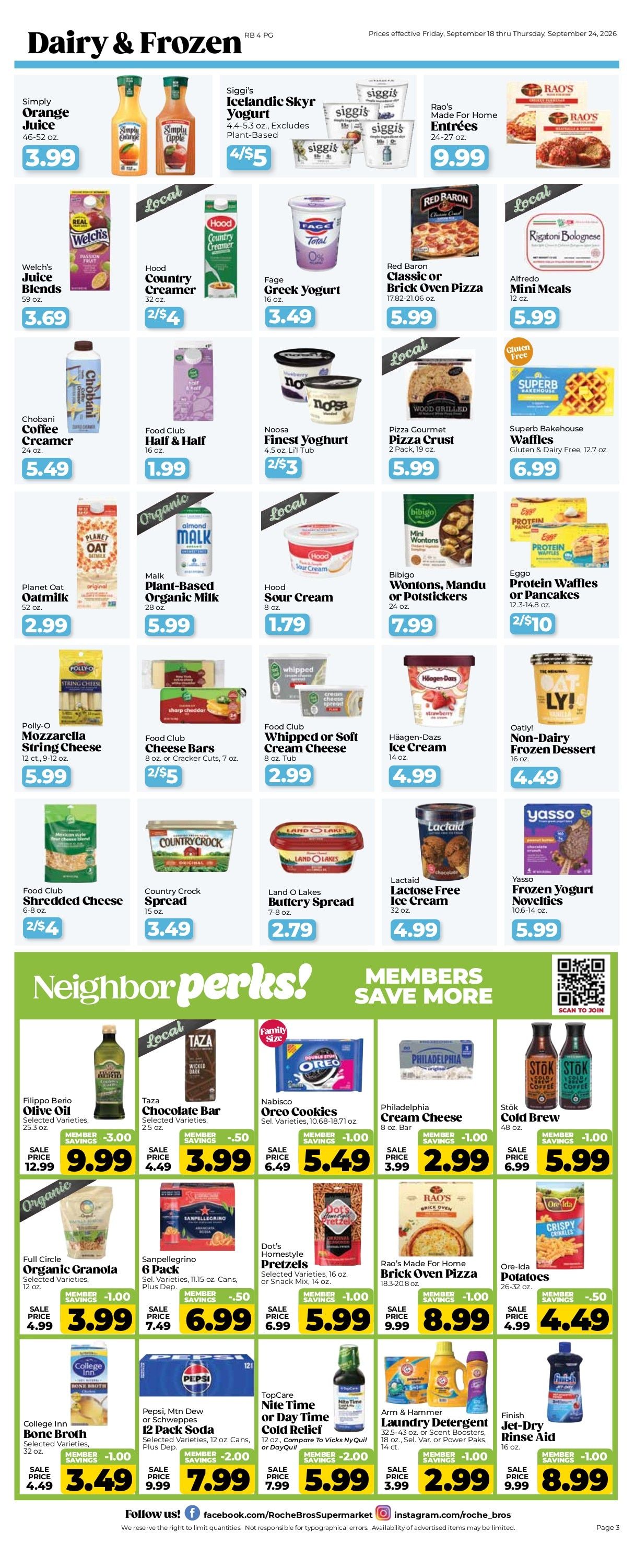 Roche Bros. Beer + Wine Weekly Ad September 11 - October 8, 2026