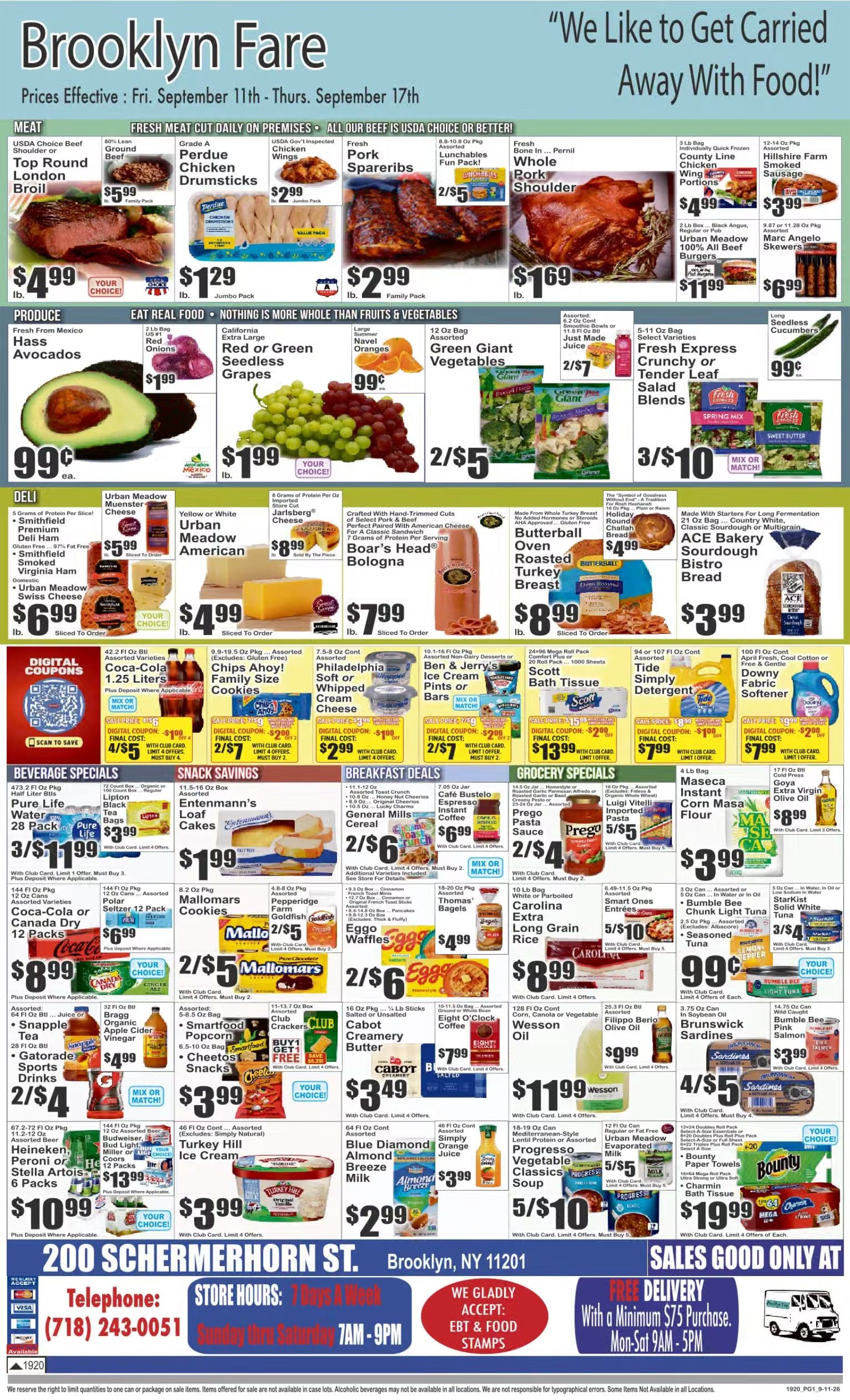 Brooklyn Fare Weekly Ad September 11 - 17, 2026