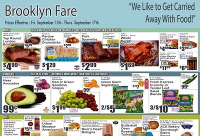 Brooklyn Fare Weekly Ad September 11 - 17, 2026