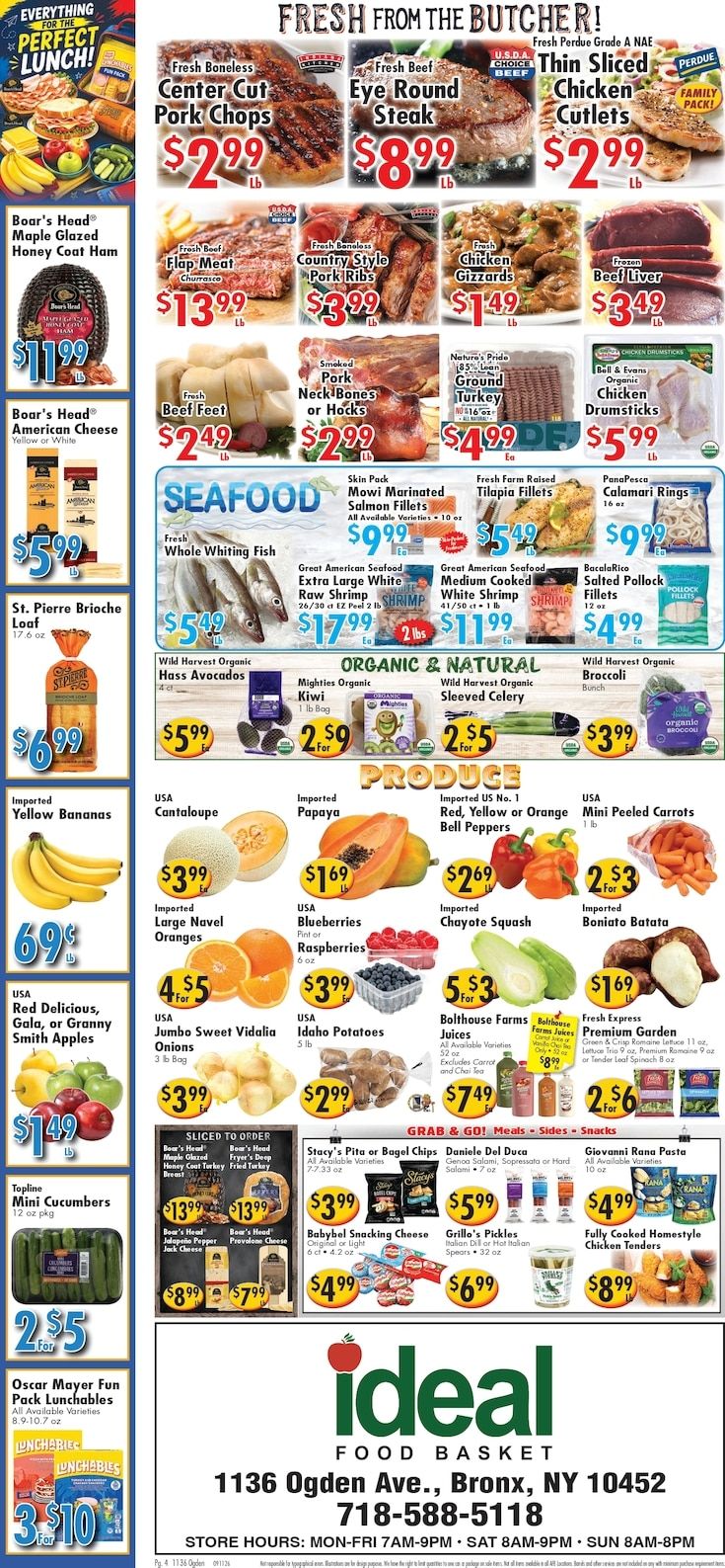 Ideal Food Basket (Bronx, NY) Weekly Ad September 11 - 17, 2026