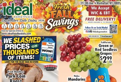 Ideal Food Basket (New York, NY) Weekly Ad September 11 - 17, 2026