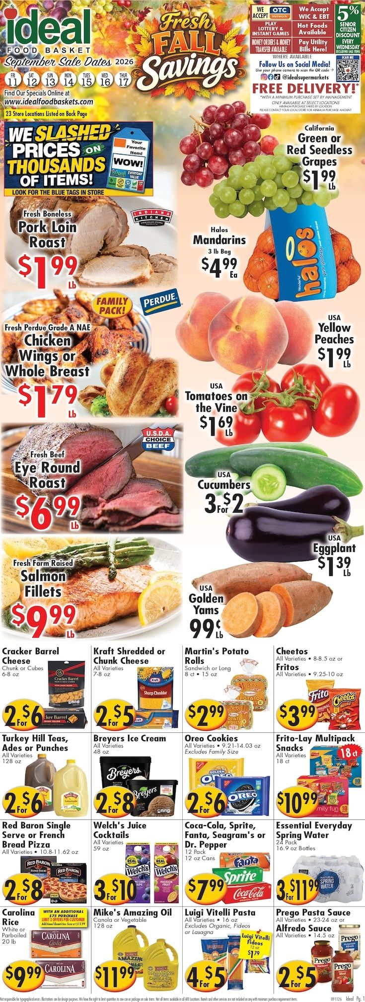 America's Food Basket (Connecticut, Rhode Island) Weekly Ad September 11 - 17, 2026