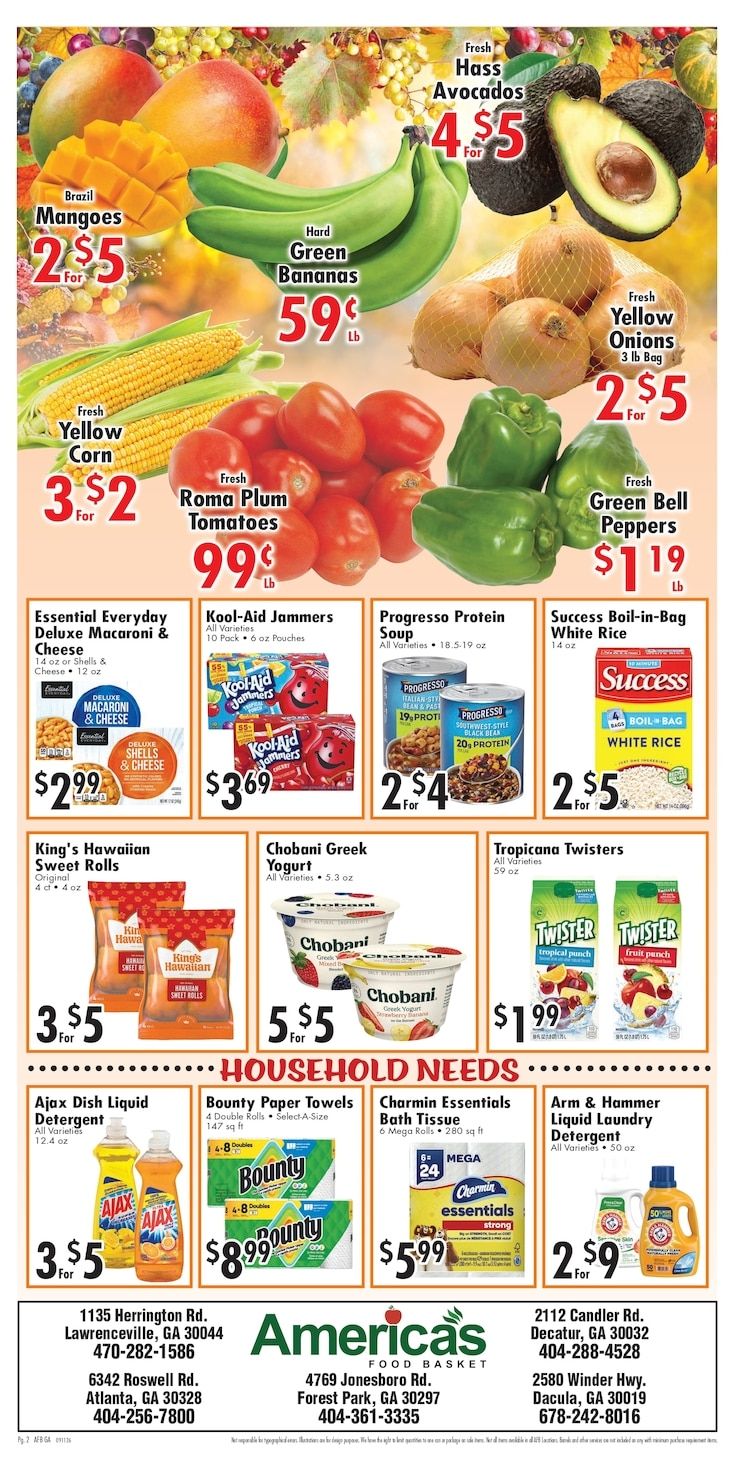 America's Food Basket (Georgia) Weekly Ad September 11 - 17, 2026