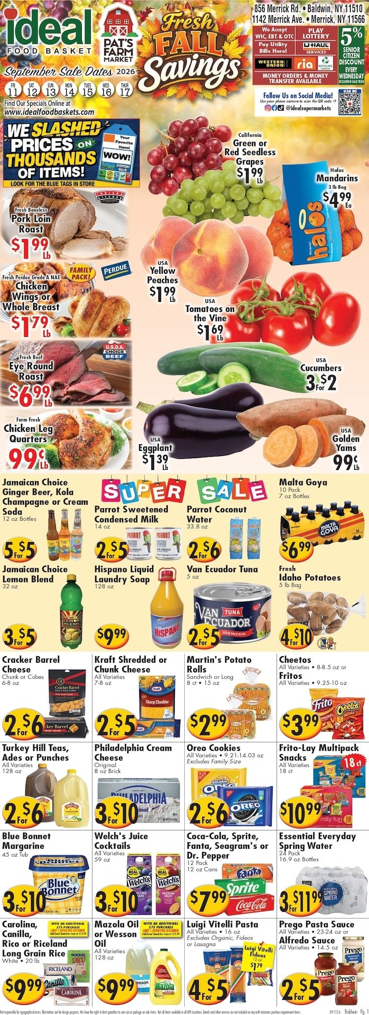 America's Food Basket (Merrick, NY) Weekly Ad September 11 - 17, 2026