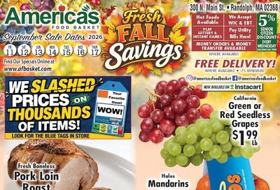 America's Food Basket (Randolph, MA) Weekly Ad September 11 - 17, 2026