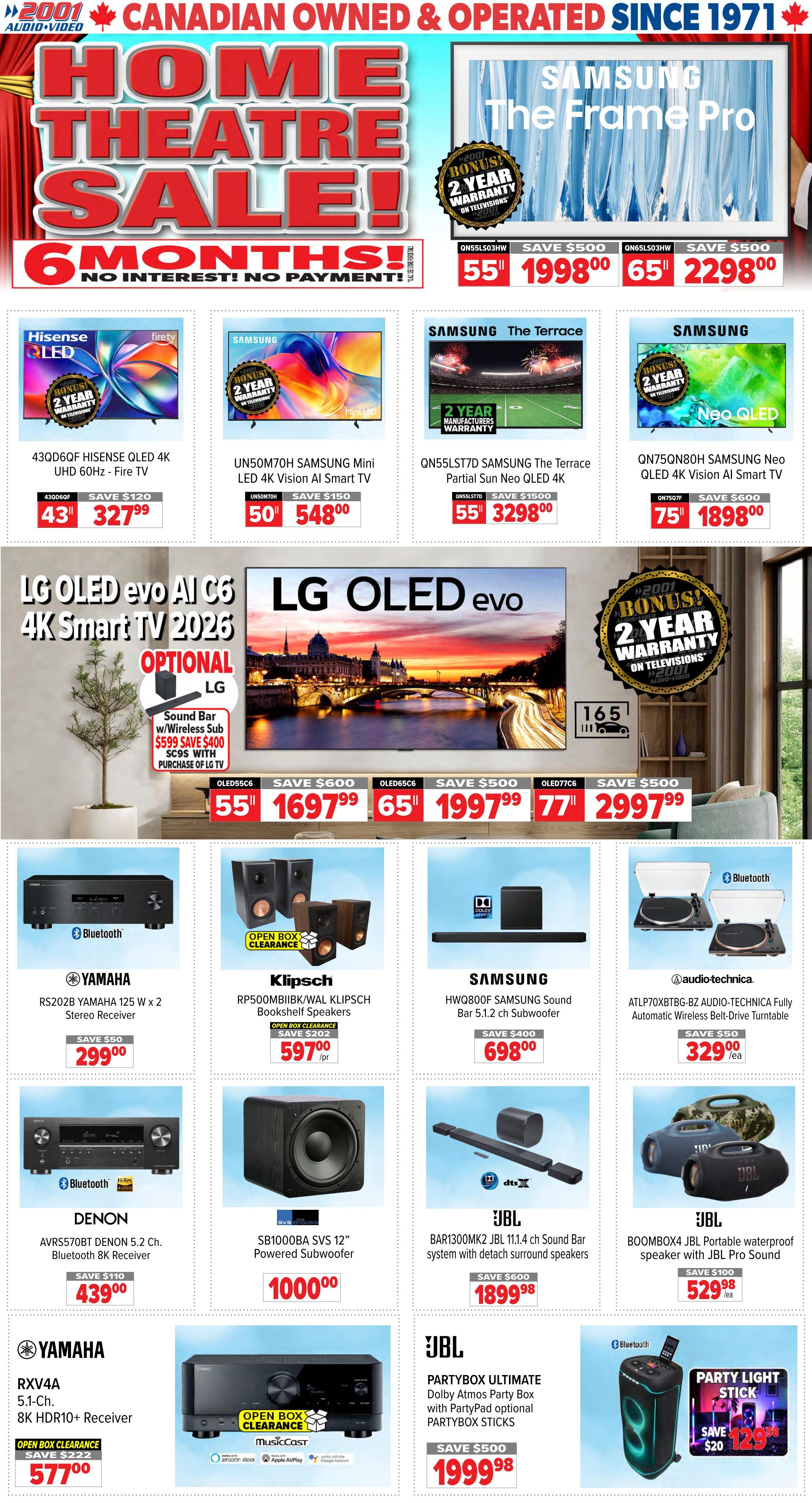 2001 Audio Video Flyer September 11 to 17