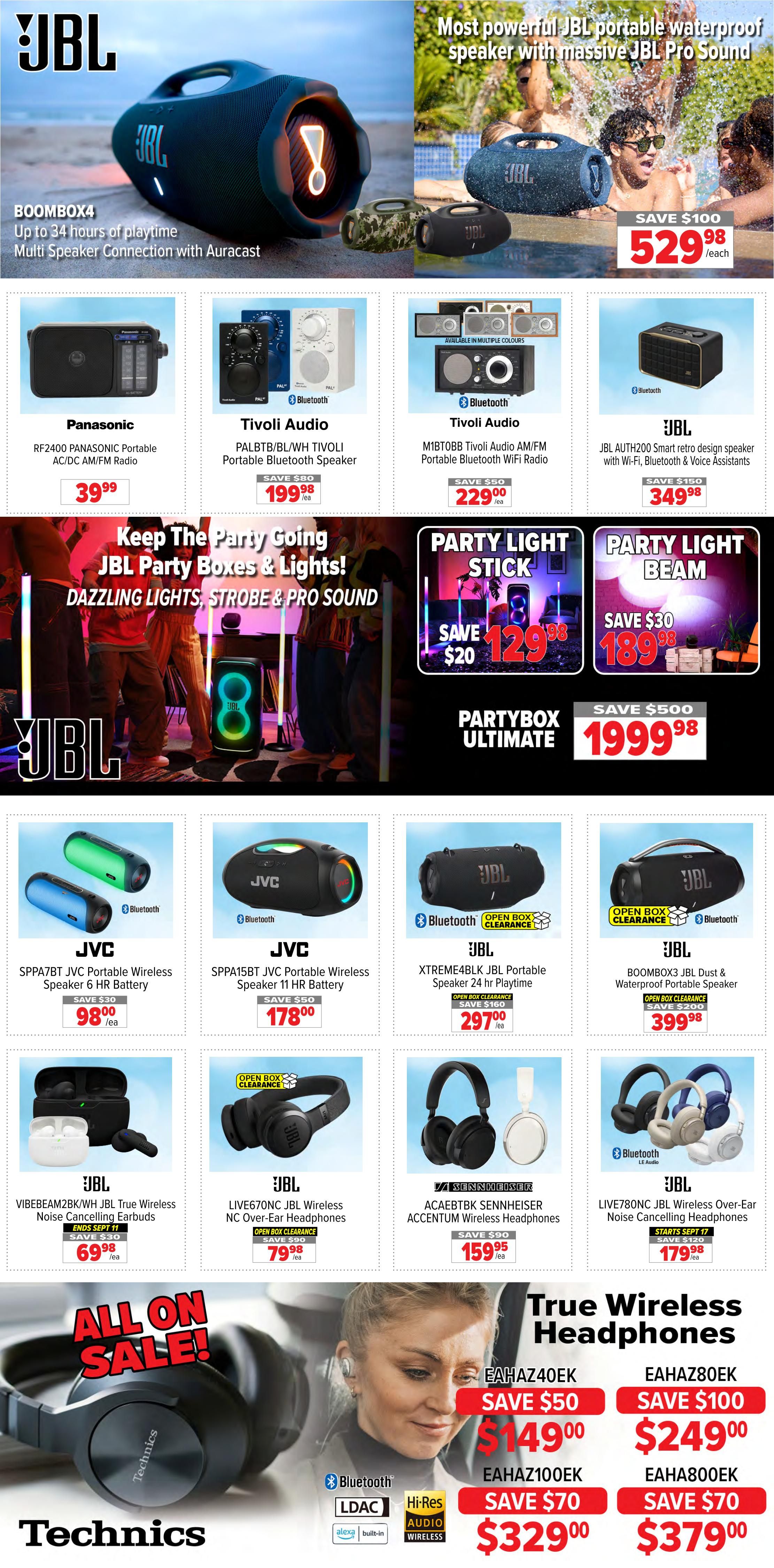 2001 Audio Video Flyer September 11 to 17