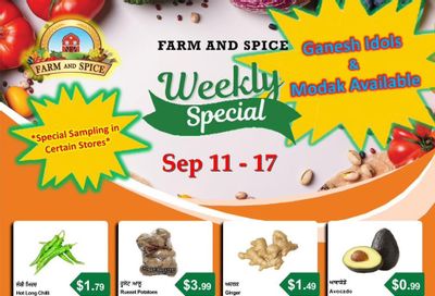 Farm And Spice Grocers Flyer September 11 to 17