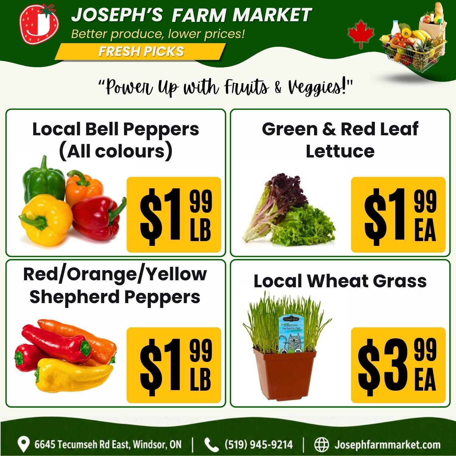 Joseph's Farm Market Flyer September 11 to 16