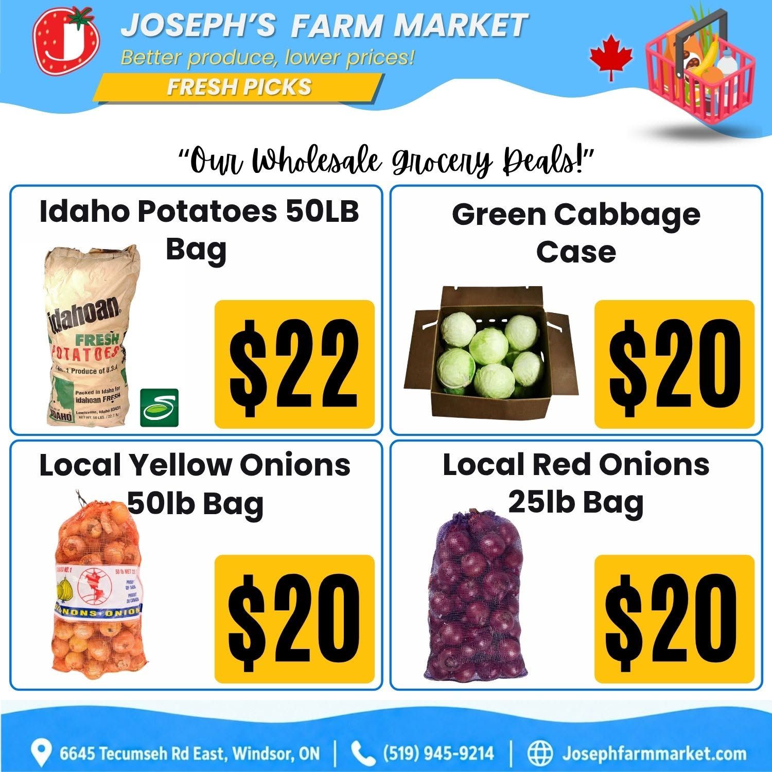 Joseph's Farm Market Flyer September 11 to 16