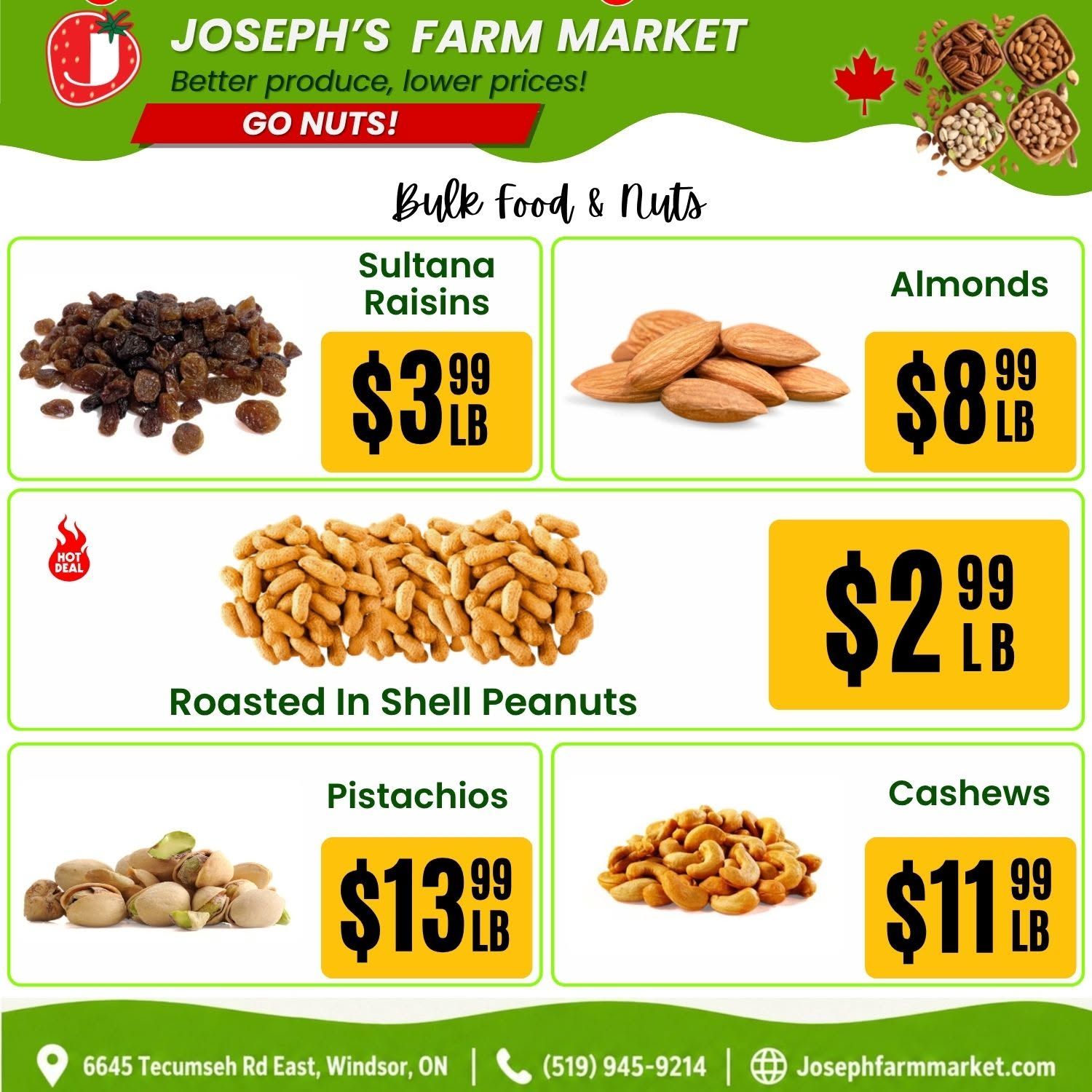 Joseph's Farm Market Flyer September 11 to 16