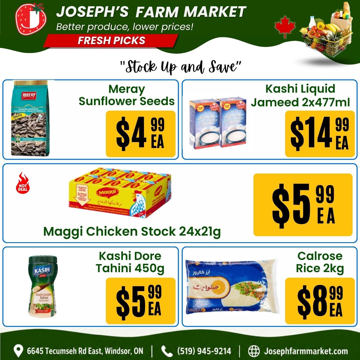 Joseph's Farm Market Flyer September 11 to 16