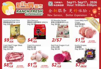 Ranch Fresh Supermarket Flyer September 11 to 17