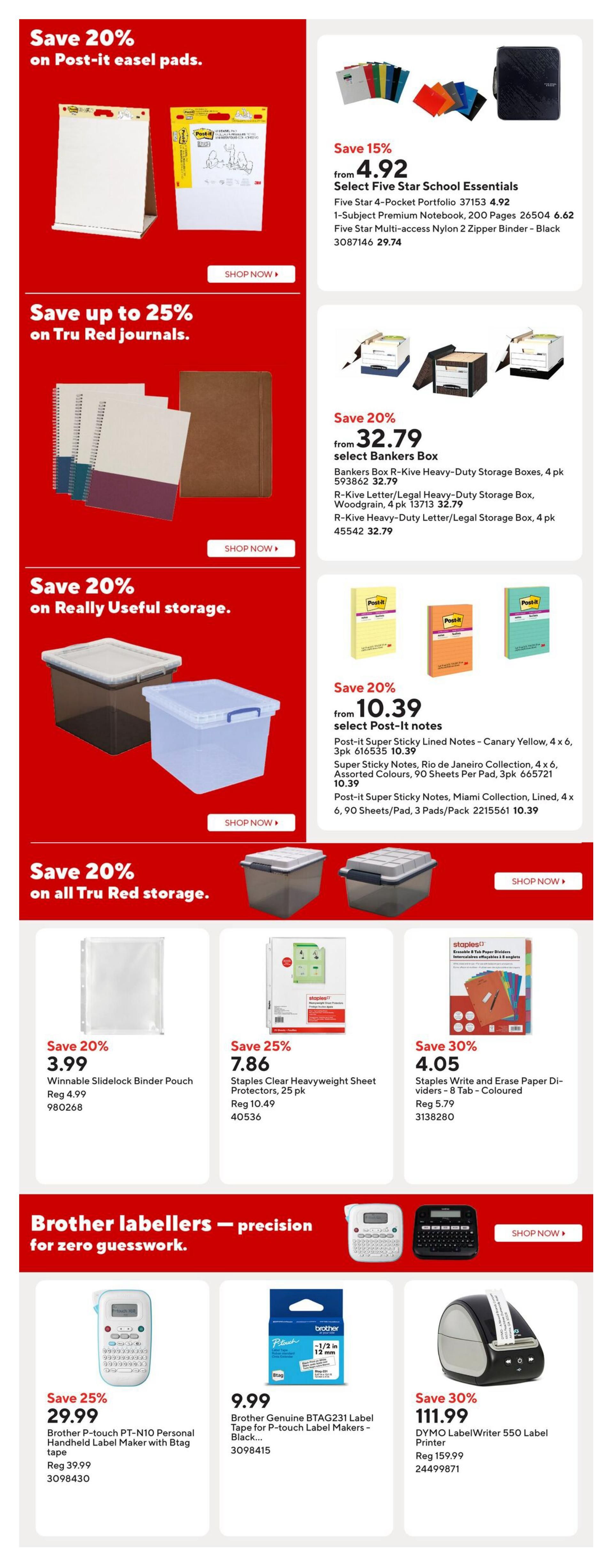 Staples Flyer September 11 to 17
