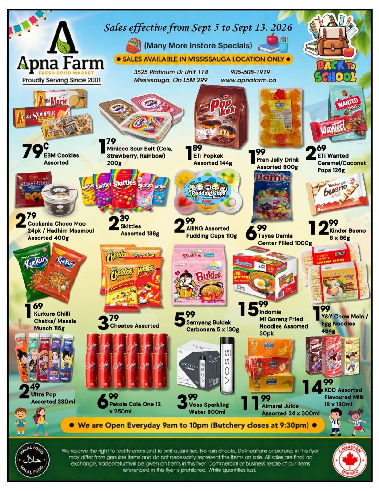 Apna Farm Flyer September 5 to 13