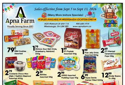 Apna Farm Flyer September 5 to 13