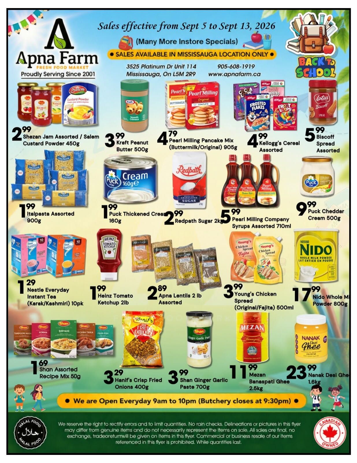 Apna Farm Flyer September 5 to 13