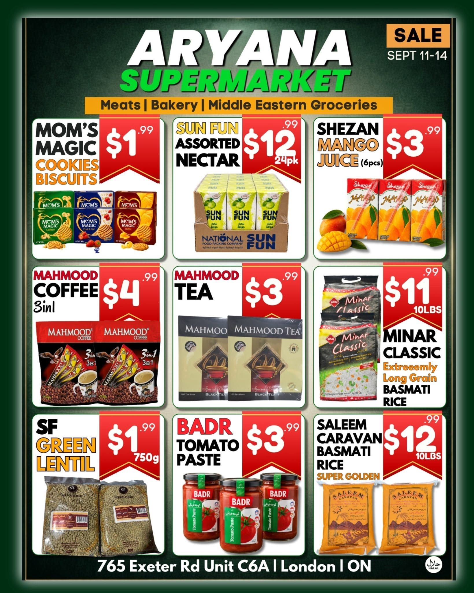 Aryana Supermarket (London) Flyer September 11 to 14