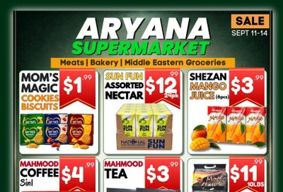 Aryana Supermarket (London) Flyer September 11 to 14