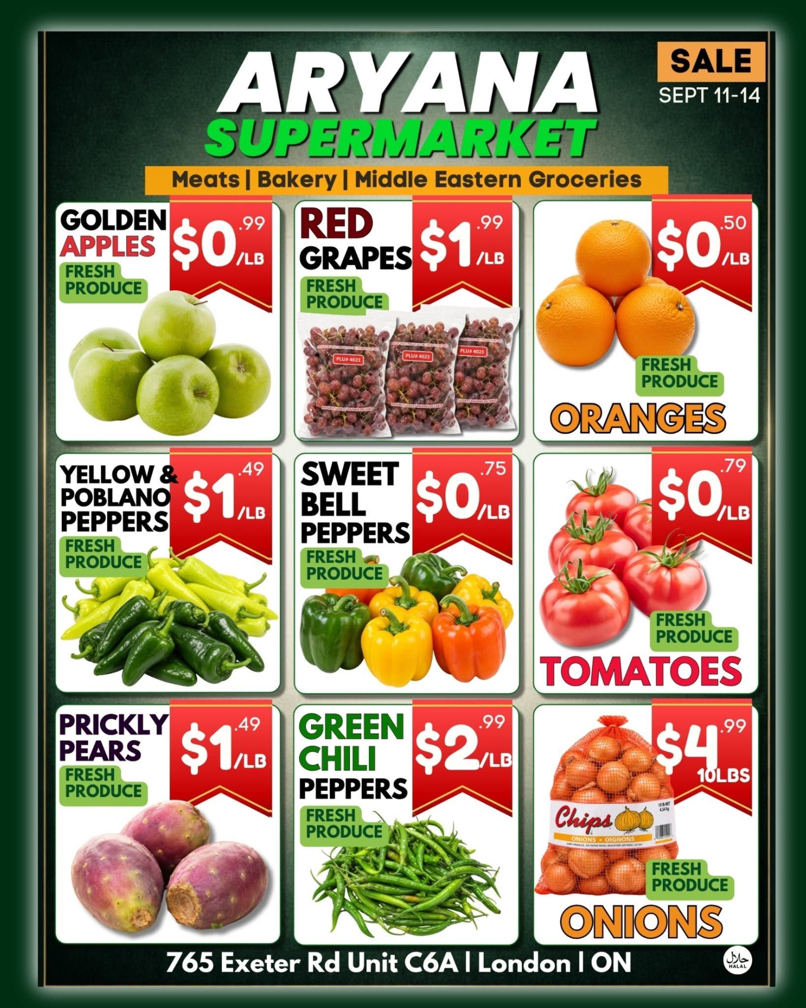 Aryana Supermarket (London) Flyer September 11 to 14
