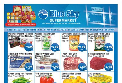 Blue Sky Supermarket (North York) Flyer September 11 to 17