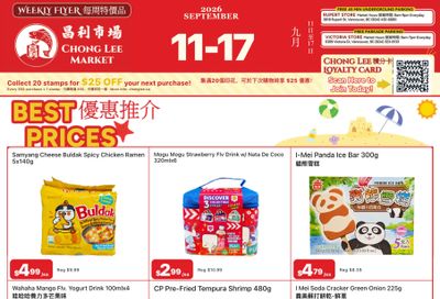 Chong Lee Market Flyer September 11 to 17