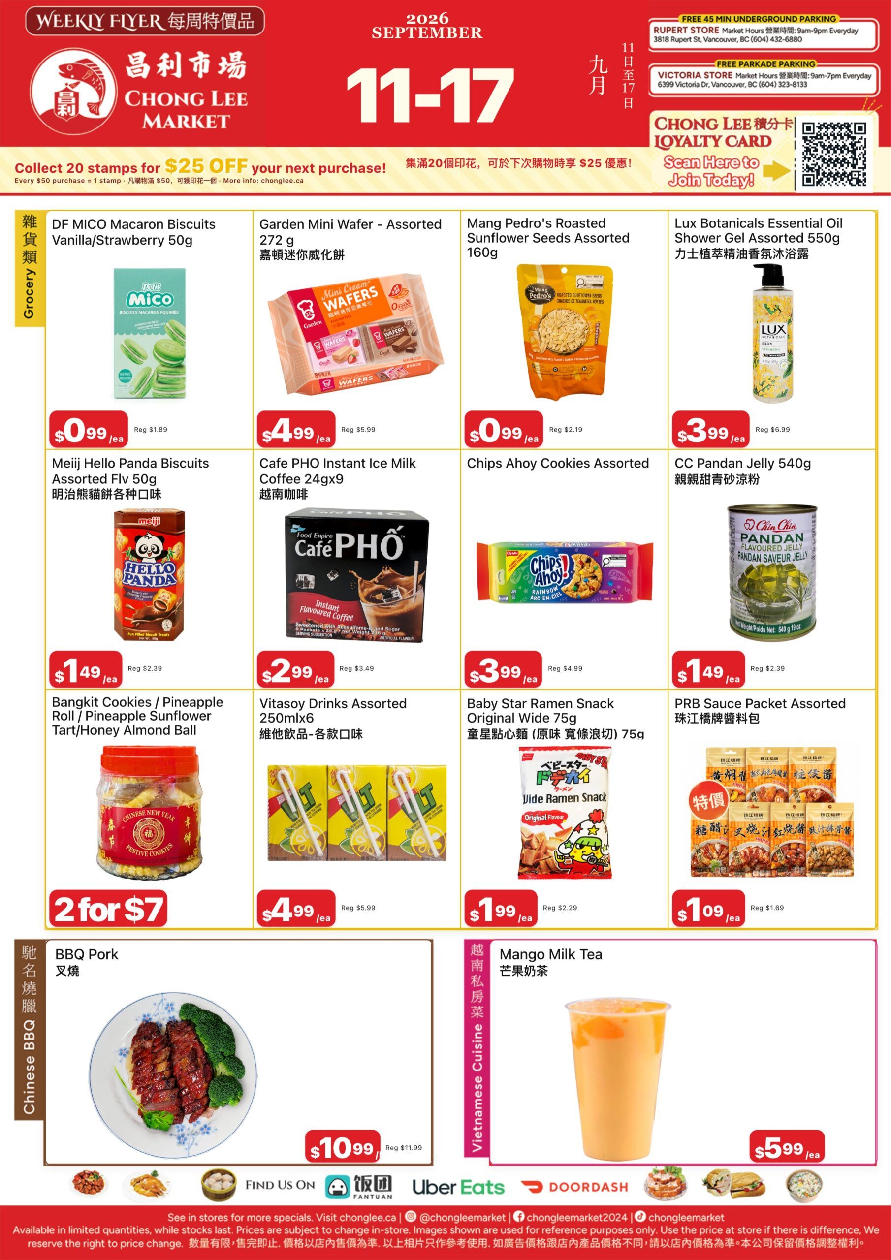 Chong Lee Market Flyer September 11 to 17