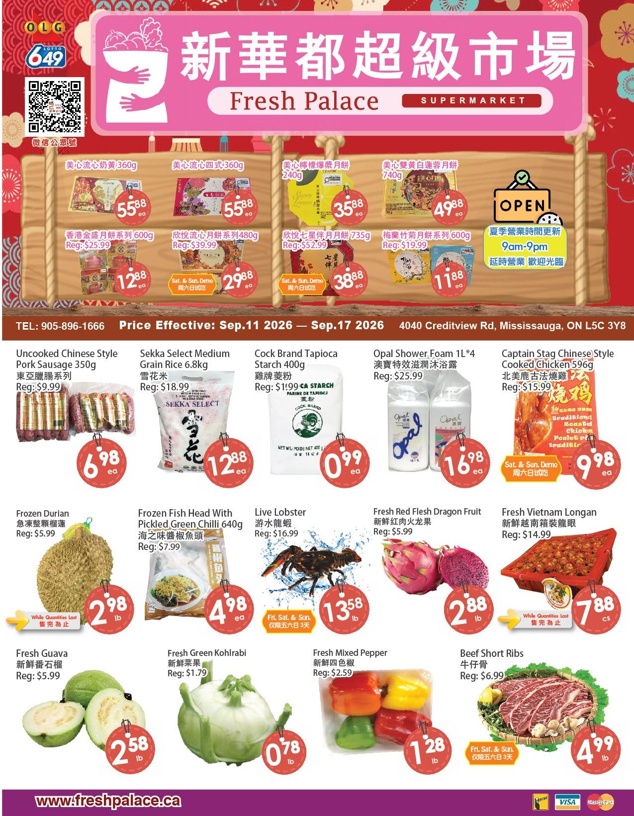 Fresh Palace Supermarket Flyer September 11 to 17