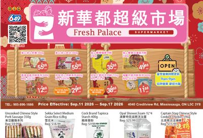 Fresh Palace Supermarket Flyer September 11 to 17
