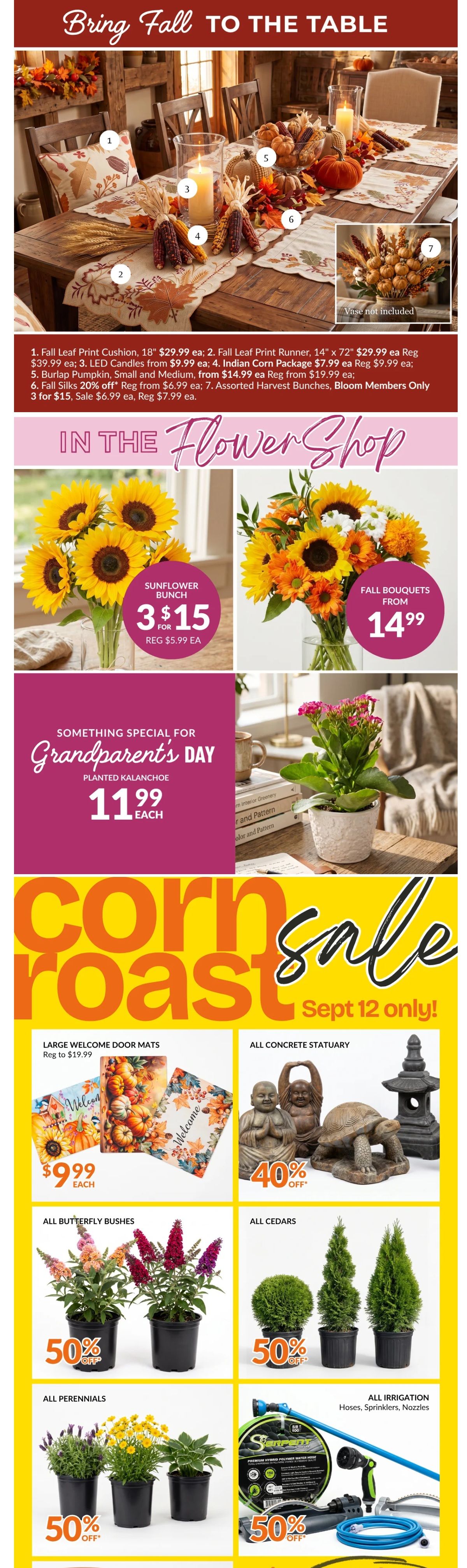 Lakeside Garden Gallery Flyer September 11 to 17