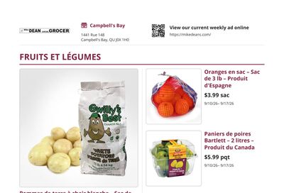 Mike Dean Local Grocer Flyer September 10 to 17
