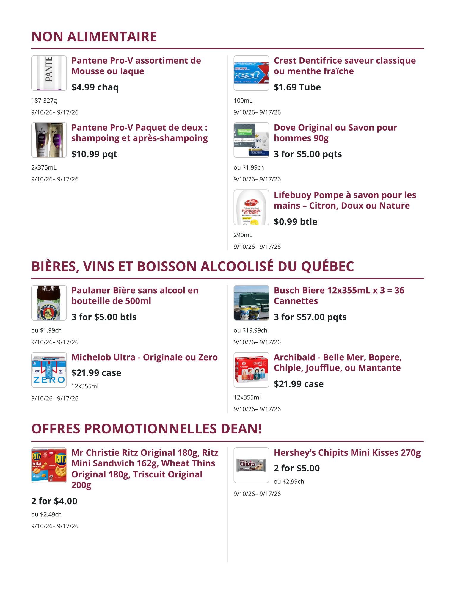 Mike Dean Local Grocer Flyer September 10 to 17