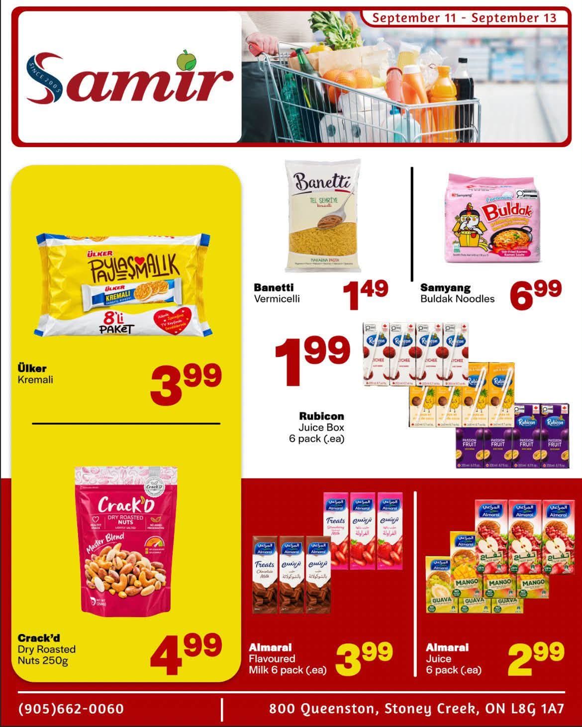 Samir Supermarket (Hamilton) Flyer September 11 to 13